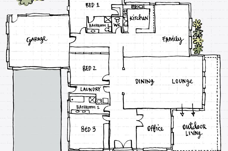 floor plan sketch